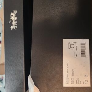 Coach Black Rivington Rain Boot II
